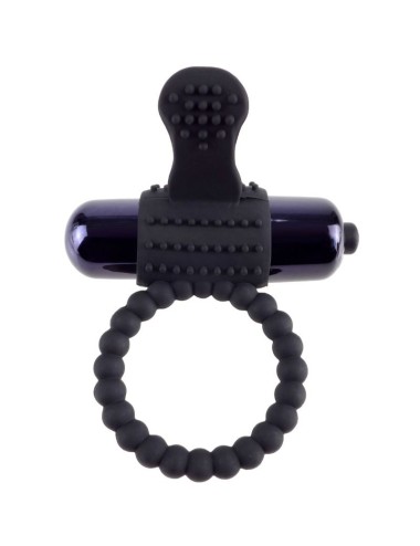 ANEL VIBRANTE DE SILICONE PRETO FANTASY C-RING