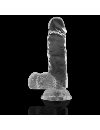 X RAY - DILDO TRANSPARENTE COM BOLAS 15.5 CM -O- 3.5 CM