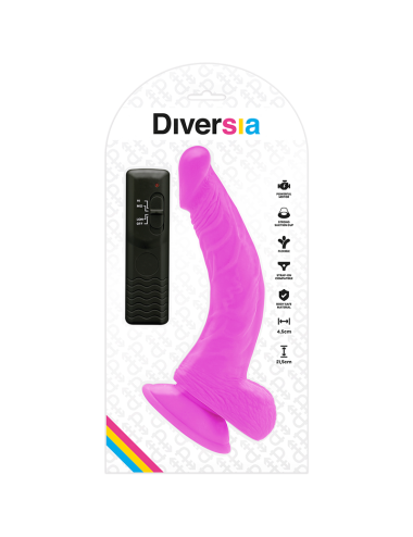 DIVERSIA -VIBRAO FLEXÍVEL DIVERSIA ROXO 21.5 CM -O- 4.5 CM