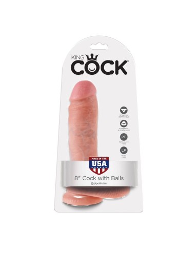 KING COCK 8 "CARNE GALO COM BOLAS 20