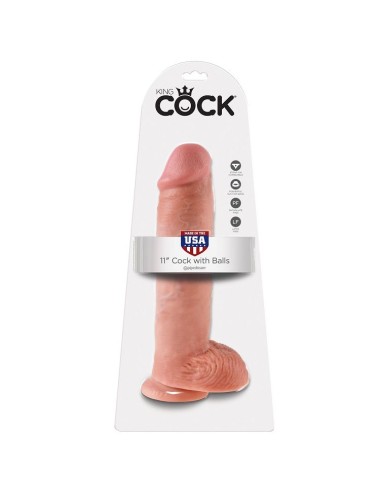 KING COCK 11 "CARNE GALO COM BOLAS 28 CM