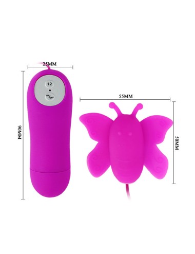 BAILE - LOVE EGGS BUTTERFLY ESTIMULADOR DE CLITÓRIS 12 VELOCIDADES LILAC CONTROLE REMOTO