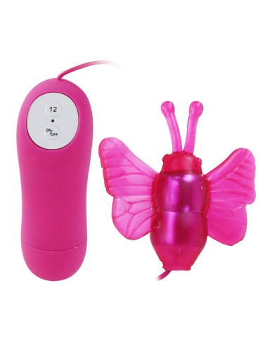 BAILE - VIBRADOR ESTIMULADOR DE BORBOLETA SECRETO PRETTY LOVE 12V
