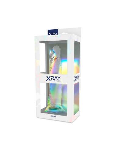 X RAY - DILDO TRANSPARENTE 21 CM -O- 4 CM