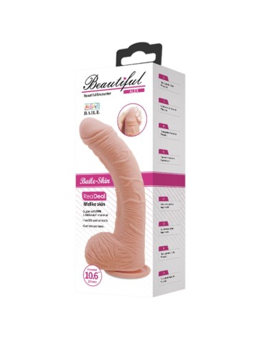 BAILE - DILDO PELE REALISTA ALEX 27 CM