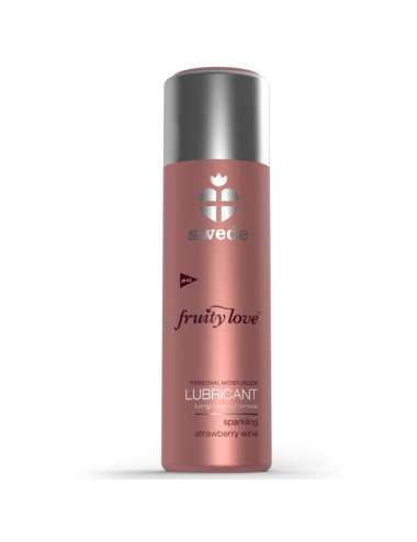 SWEDE - FRUITY LOVE LUBRIFICANTE ESPUMANTE MORANGO VINHO 100 ML