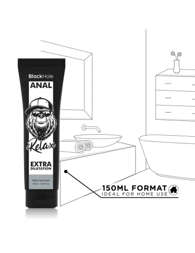 BLACK HOLE - GEL BASE DE ÁGUA DILATAÇÃO ANAL 150 ML