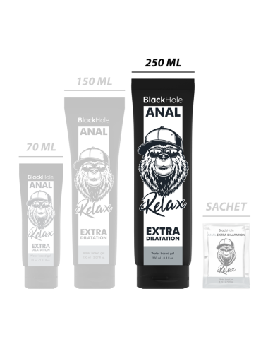 BLACK HOLE - GEL BASE DE ÁGUA DILATAÇÃO ANAL 250 ML