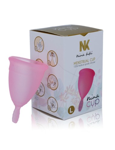 NINA KIKÍ - COPO MENSTRUAL ROSA - TAMANHO L