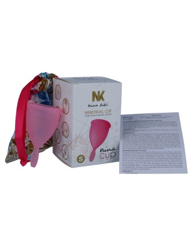 NINA KIKÍ - COPO MENSTRUAL ROSA - TAMANHO S