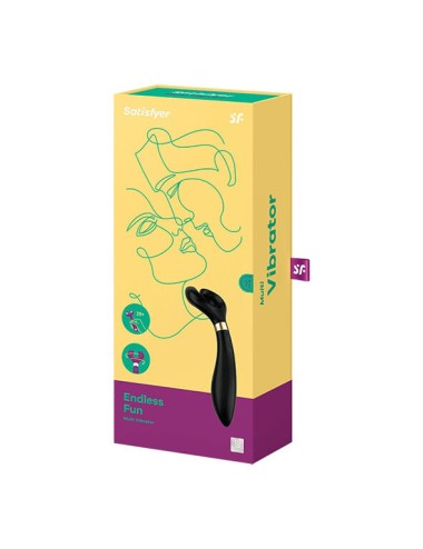 SATISFYER - ENDLESS FUN MULTIVIBRADOR 3 PRETO