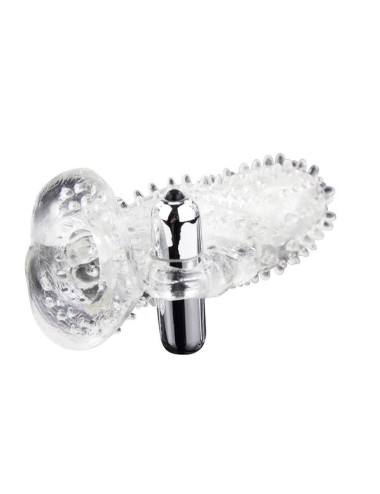 BAILE - BRAVE MAN COELHO VIBRADOR EXTENSO DE PÉNIS