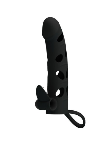 PRETTY LOVE - CAPA DE SILICONE COM VIBRAO 15.2 CM