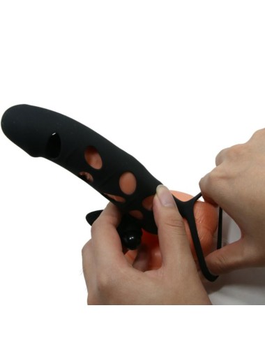 PRETTY LOVE - CAPA DE SILICONE COM VIBRAO 15.2 CM