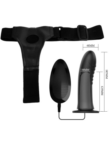 PRETTY LOVE - MYRON STRAP ON COM VIBRAO E DILDO OCO