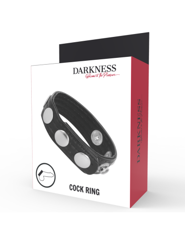 DARKNESS - ANEL DE EREO DE COURO