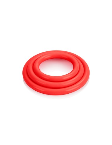 CALEXOTICS - CONJUNTO DE TRI-ANÉIS VERMELHO