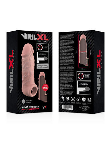 VIRILXL - EXTENSÃO DE PÊNIS NATURAL DE SILICONE LÍQUIDO V7