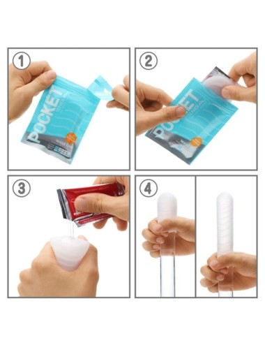 TENGA - MASTURBADOR DE BOLSO WAVE LINE