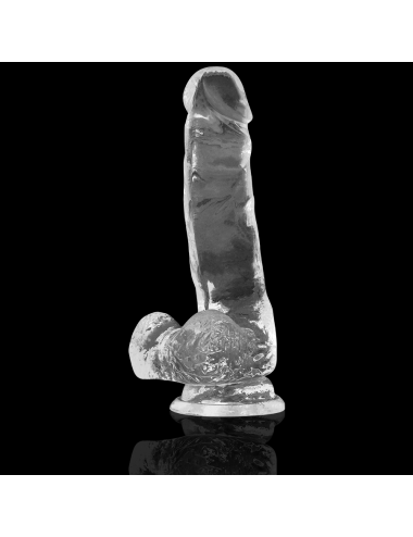 X RAY - DILDO TRANSPARENTE COM BOLAS 18.5 CM -O- 3.8 CM
