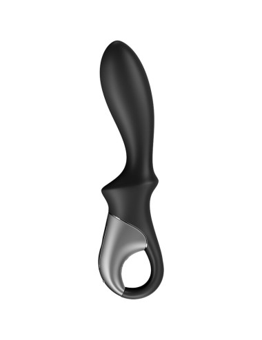 SATISFYER - APLICATIVO VIBRADOR ANAL HEAT CLIMAX PRETO