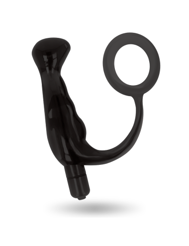 ADDICTED TOYS - VIBRADOR- PROST TICO PRETO 10 CM