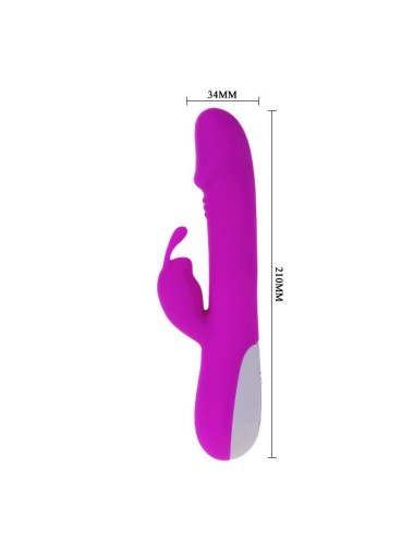 PRETTY LOVE - VIBRADOR ROBERT COM ESTIMULADOR DE CLITÓRIS