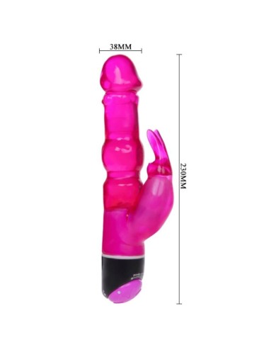 BAILE - VIBRADOR WAVES OF PLEASURE FANTASY COM COELHO LILS 23 CM