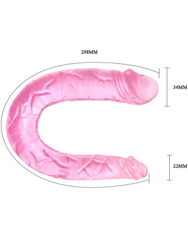 BAILE - DUPLO DONG DILDO ROSA DUPLO