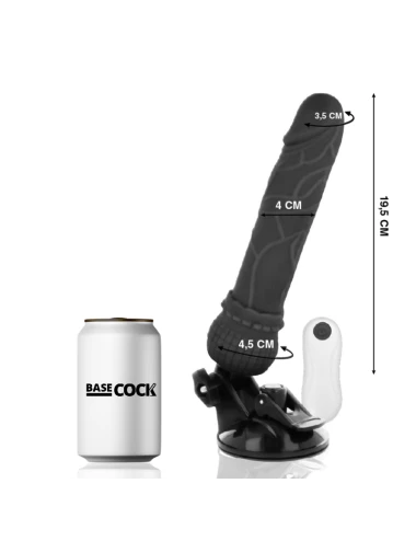 BASECOCK REALISTIC VIBRATOR REMOTE CONTROL PRETO 19