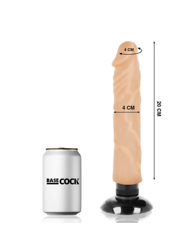 BASECOCK REALISTIC VIBRATOR 2-1 CARNE 20CM