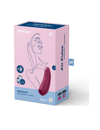 SATISFYER - CURVY 1 + VERMELHO ROSA