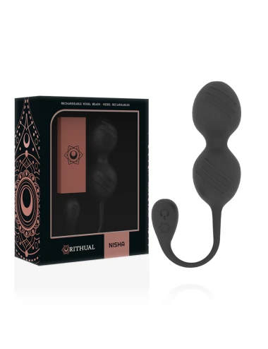 RITHUAL NISHA BOLAS KEGEL RECARGABLES VIBRADORAS NEGRO
