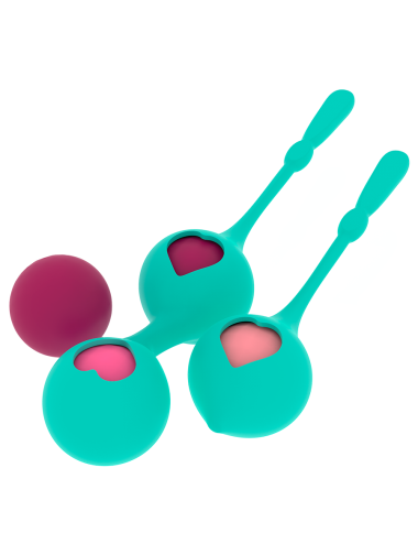 RITHUAL - CONJUNTO DE TREINAMENTO PÉLVICO DEVA AQUA GREEN