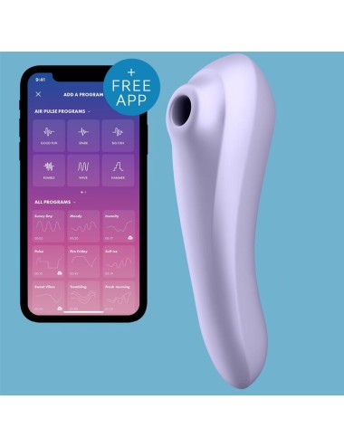 SATISFYER - VIBRADOR DE PULSO DE AR DUAL PLEASURE MALVA