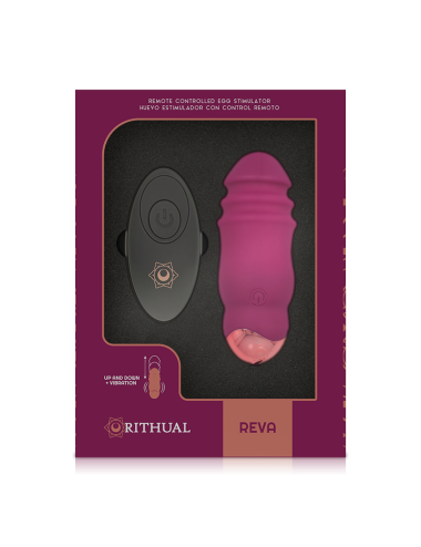 RITHUAL - REVA EGG SISTEMA DE CONTROLE REMOTO PARA CIMA E PARA BAIXO + VIBRAO