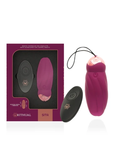 RITHUAL SITA PÉROLAS DE ROTAÇÃO DE OVO COM CONTROLE REMOTO + VIBRAÇÃO
