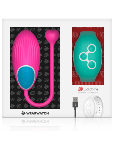 WEARWATCH - TECNOLOGIA WATCHME CONTROLE REMOTO OVO FÚCSIA / ÁGUA DO MAR