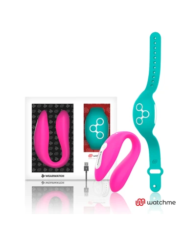 WEARWATCH DUAL PLEASURE WIRELESS TECHNOLOGY WATCHME FUCHSIA / AQUAMARINE