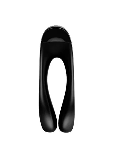 SATISFYER - VIBRADOR DE DEDO CANDY CANE PRETO