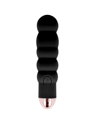 VIBRADOR RECARREGÁVEL DOLCE VITA SEIS PRETO 7 VELOCIDADES