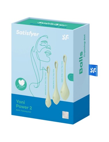 SATISFYER - CONJUNTO DE TREINO YONI POWER 2 VERDE