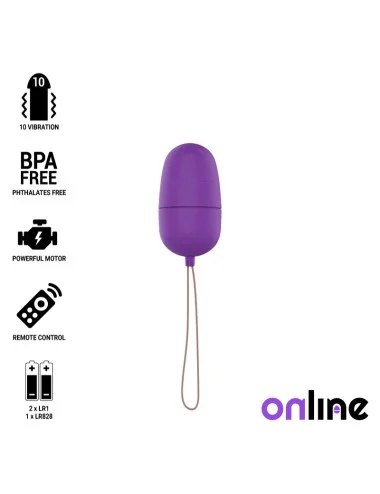 OVO VIBRANTE COM CONTROLE REMOTO ONLINE - PRETO