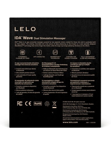 LELO - IDA WAVE MASSAGEIRO PARA CASAIS PRETO