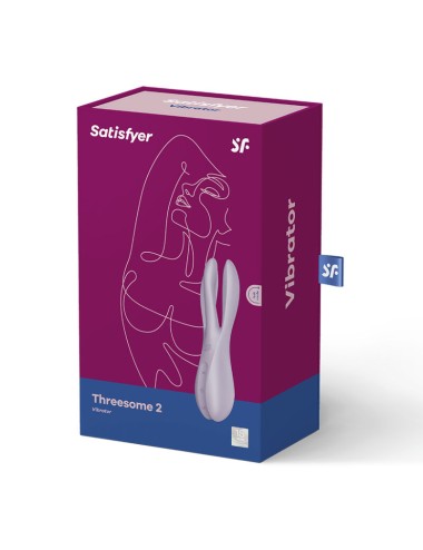 SATISFYER - VIBRADOR THREESOME 2 VIOLETA