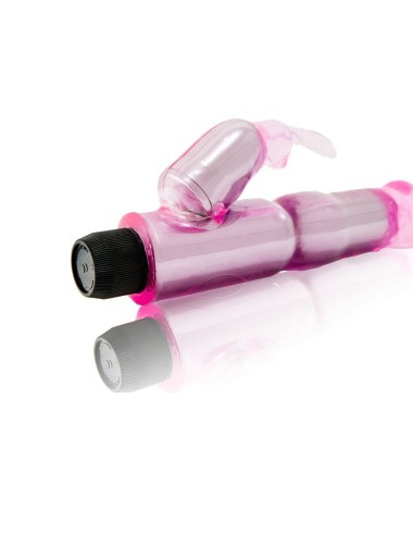 BAILE - VIBRADOR COM ESTIMULADOR ROSA AJUSTVEL