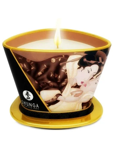 SHUNGA - MINI CARESS BY CANDELIGHT VELA DE MASSAGEM DE CHOCOLATE 170 ML
