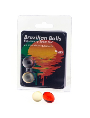 TALOKA - 2 BOLAS BRASILEIRAS GEL EXCITANTE EFEITO SUPER QUENTE