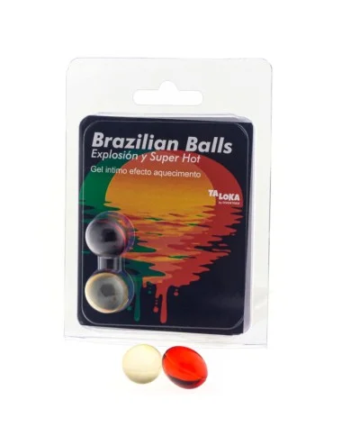 TALOKA - 2 BOLAS BRASILEIRAS GEL EXCITANTE EFEITO SUPER QUENTE