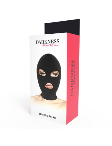 DARKNESS - MSCARA DE SUBMISSO DE BDSM BOCA E OLHOS PRETA